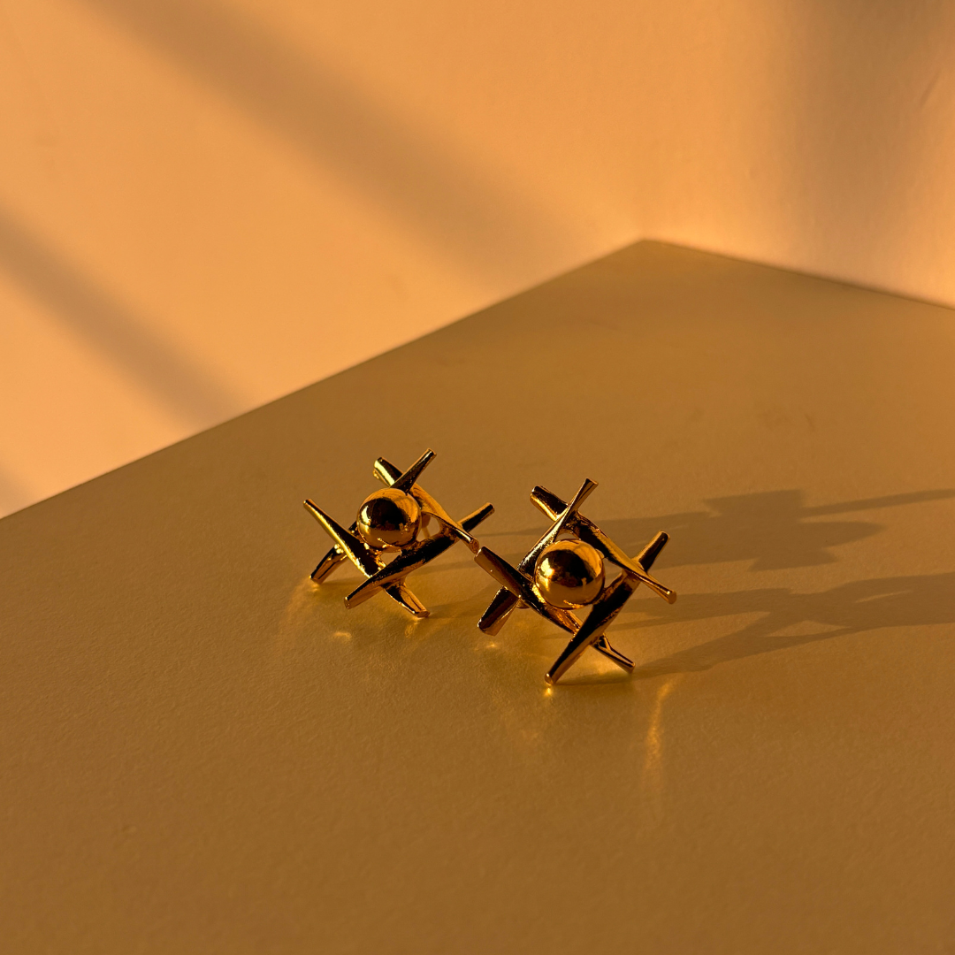 XOXO Gold Studs