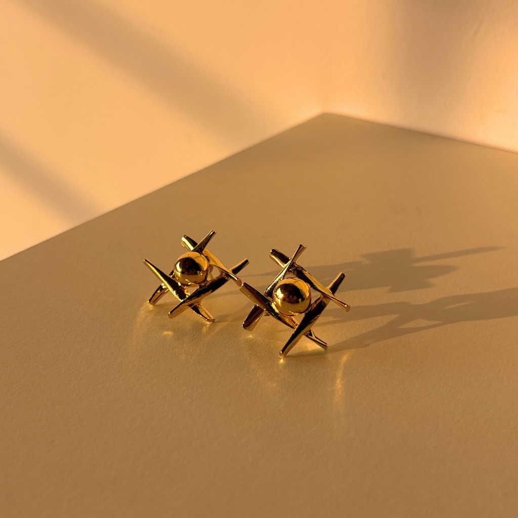 XOXO Gold Studs