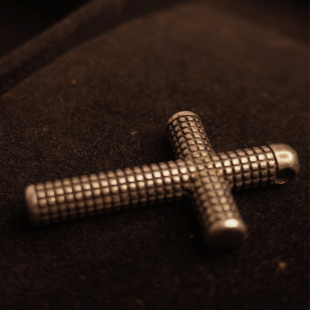Grid Cross Pendant