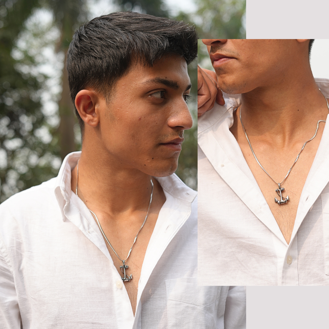 Veer Anchor Pendant